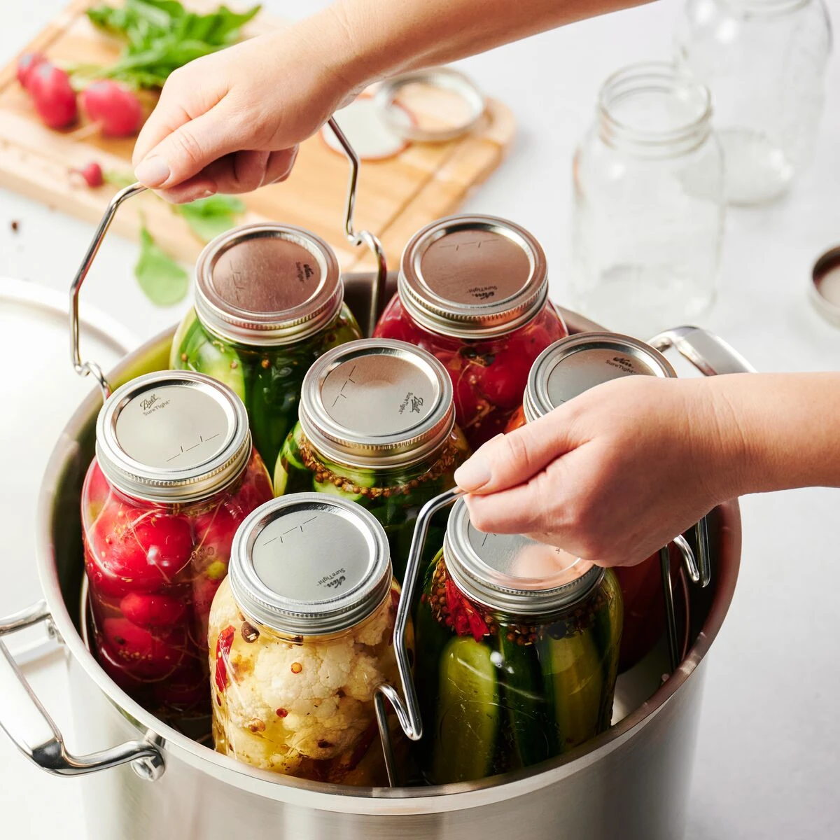 Tramontina 22 Qt Stainless Steel Canning Stock Pot With Rack 3 Tramontina 22 Qt Stainless Steel Canning Stock Pot With Rack - Image 3