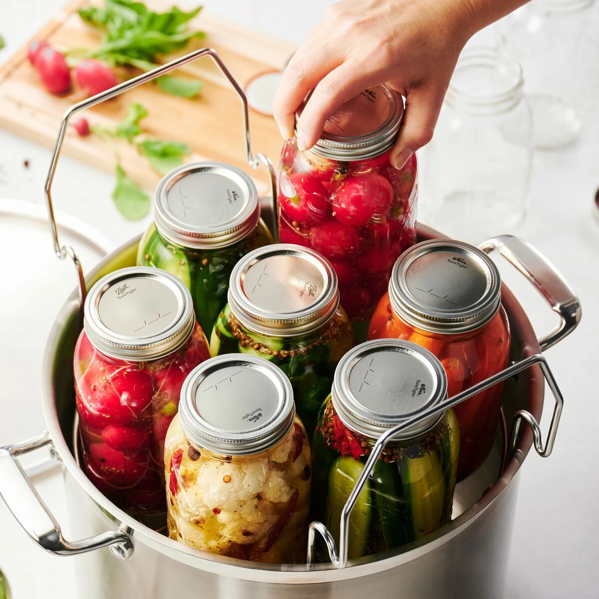 Tramontina 22 Qt Stainless Steel Canning Stock Pot With Rack 2 Tramontina 22 Qt Stainless Steel Canning Stock Pot With Rack - Image 2