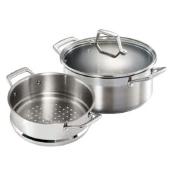 Tramontina 5 Qt Stainless Steel Steamer Set -Tramontina Sales Store 80120523IXM001G