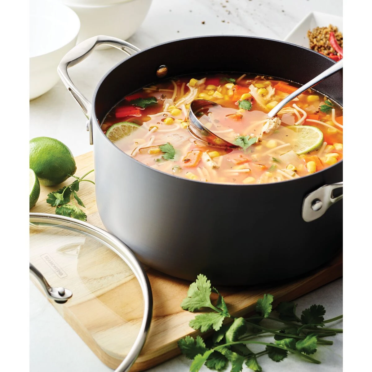 Tramontina Hard Anodized 10 Pc Cookware Set 6 Tramontina Hard Anodized 10 Pc Cookware Set - Image 6