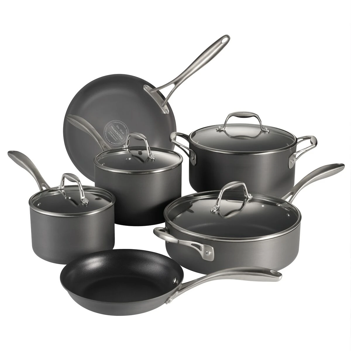 Tramontina Hard Anodized 10 Pc Cookware Set 2 Tramontina Hard Anodized 10 Pc Cookware Set - Image 2