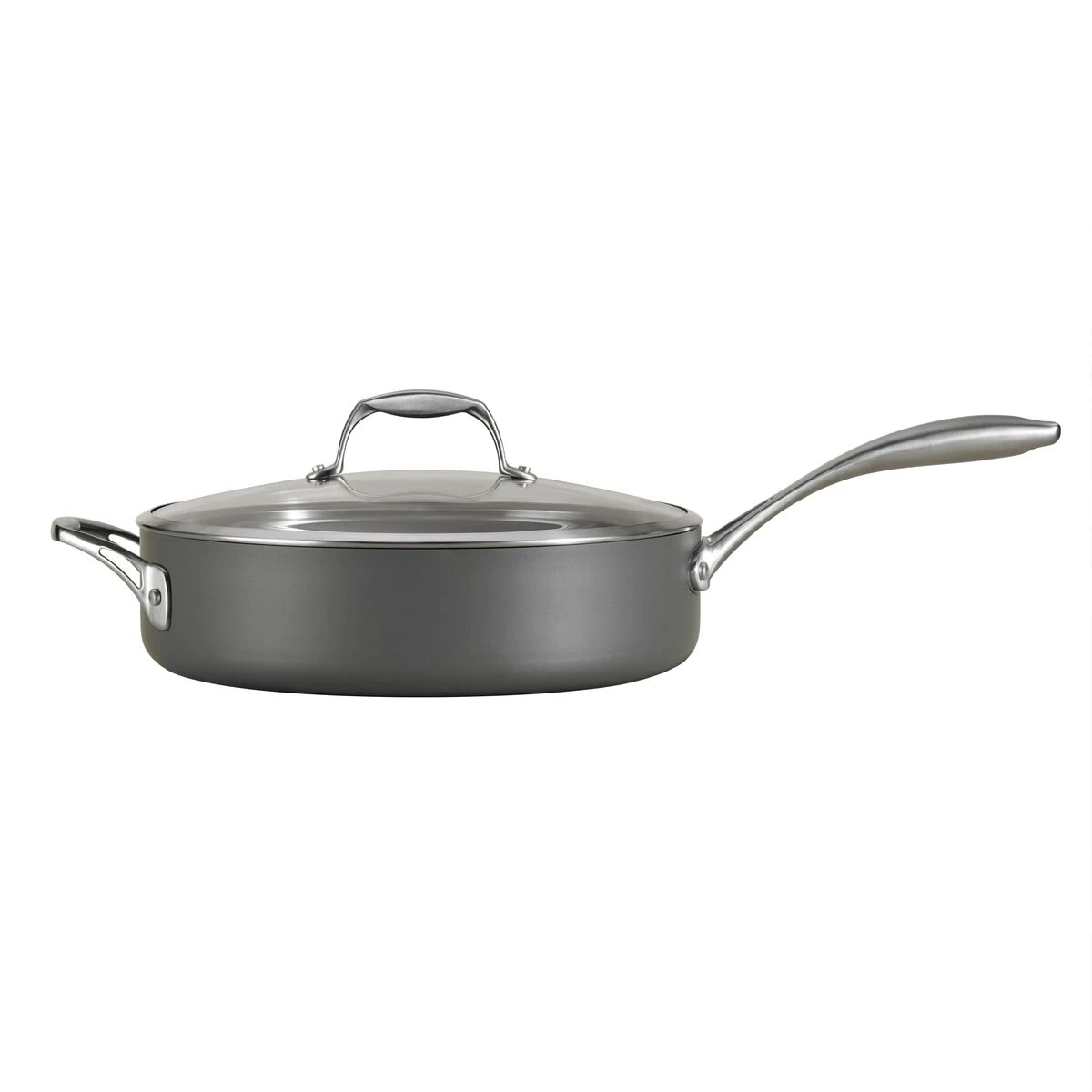 Tramontina 5.5 Qt Hard Anodized Aluminum Covered Deep Sauté Pan 3 Tramontina 5.5 Qt Hard Anodized Aluminum Covered Deep Sauté Pan - Image 3