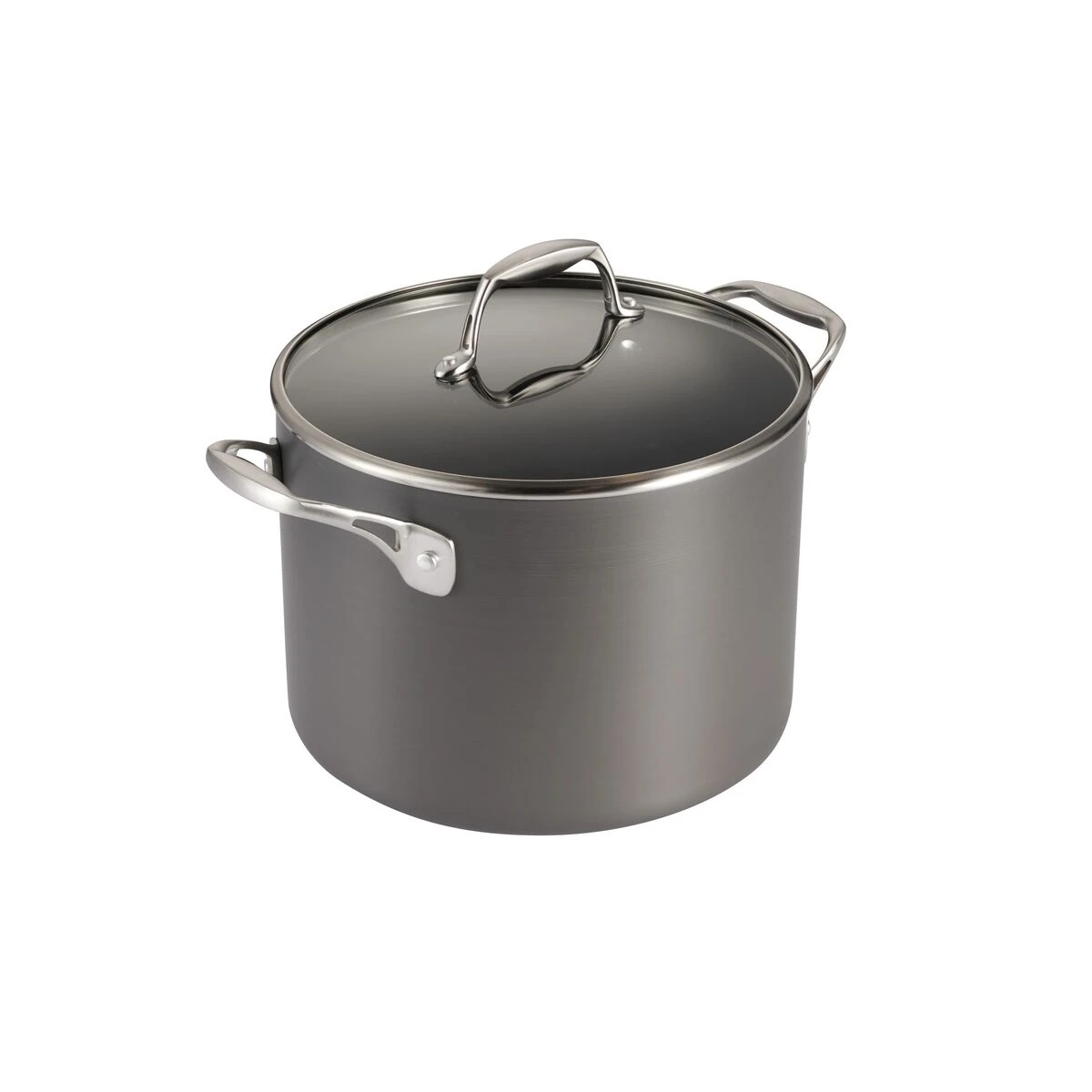 Tramontina 8 Qt Hard Anodized Aluminum Covered Stock Pot 2 Tramontina 8 Qt Hard Anodized Aluminum Covered Stock Pot - Image 2