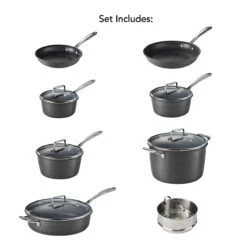 Tramontina Hard Anodized 13 Pc Cookware Set 19 Tramontina Hard Anodized 13 Pc Cookware Set -Tramontina Sales Store 80123574IXM009G