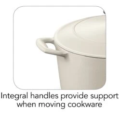 Tramontina 5.5 Qt Enameled Cast-Iron Series 1000 Covered Round Dutch Oven - Matte White -Tramontina Sales Store 80131035IXI002G