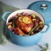 Tramontina 5.5 Qt Enameled Cast-Iron Series 1000 Covered Round Dutch Oven - Medium Blue