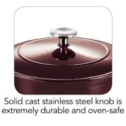 Tramontina 5.5 Qt Enameled Cast-Iron Series 1000 Covered Round Dutch Oven - Majolica Red -Tramontina Sales Store 80131037IXI003G