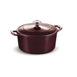 Tramontina 5.5 Qt Enameled Cast-Iron Series 1000 Covered Round Dutch Oven - Majolica Red -Tramontina Sales Store 80131037IXM002G