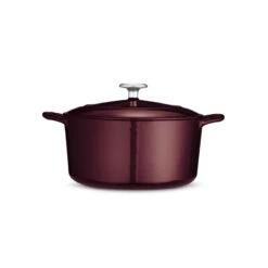 Tramontina 5.5 Qt Enameled Cast-Iron Series 1000 Covered Round Dutch Oven - Majolica Red -Tramontina Sales Store 80131037IXM003G