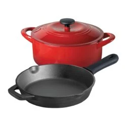 Tramontina 3 Pc Essential Cast Iron Cookware Set - Red -Tramontina Sales Store 80131039IXM001G