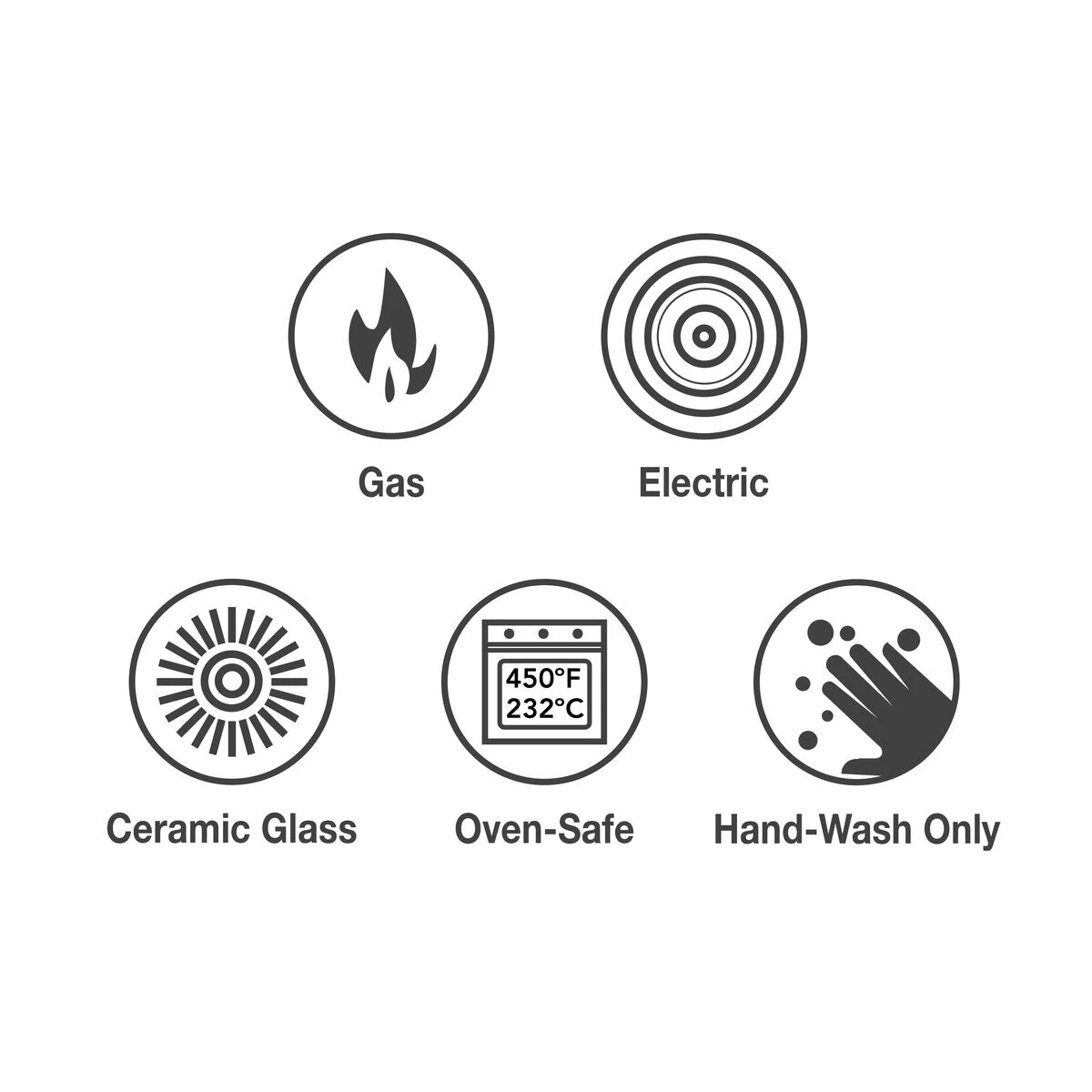 Tramontina 3 Pc Essential Cast Iron Cookware Set - Latte 2 Tramontina 3 Pc Essential Cast Iron Cookware Set - Latte - Image 2