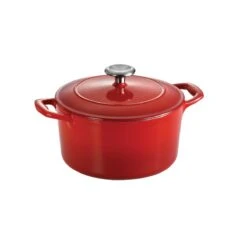 Tramontina 3.5 Qt Enameled Cast-Iron Series 1000 Covered Round Dutch Oven - Gradated Red 12 Tramontina 3.5 Qt Enameled Cast-Iron Series 1000 Covered Round Dutch Oven - Gradated Red -Tramontina Sales Store 80131046IXM001G