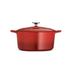 Tramontina 5.5 Qt Enameled Cast-Iron Series 1000 Covered Round Dutch Oven - Gradated Red 11 Tramontina 5.5 Qt Enameled Cast-Iron Series 1000 Covered Round Dutch Oven - Gradated Red -Tramontina Sales Store 80131047IXM003G