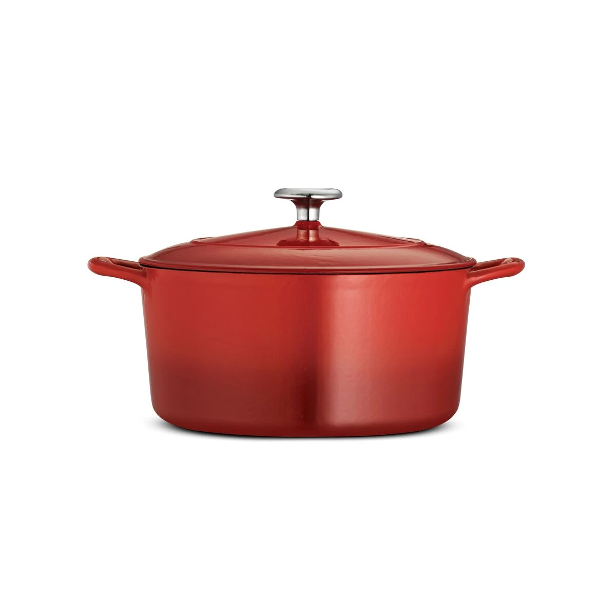 Tramontina 5.5 Qt Enameled Cast-Iron Series 1000 Covered Round Dutch Oven - Gradated Red 5 Tramontina 5.5 Qt Enameled Cast-Iron Series 1000 Covered Round Dutch Oven - Gradated Red - Image 5
