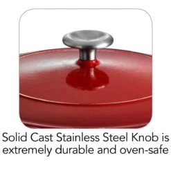 Tramontina 6.5 Qt Enameled Cast-Iron Series 1000 Covered Round Dutch Oven - Gradated Red 15 Tramontina 6.5 Qt Enameled Cast-Iron Series 1000 Covered Round Dutch Oven - Gradated Red -Tramontina Sales Store 80131048IXI003G