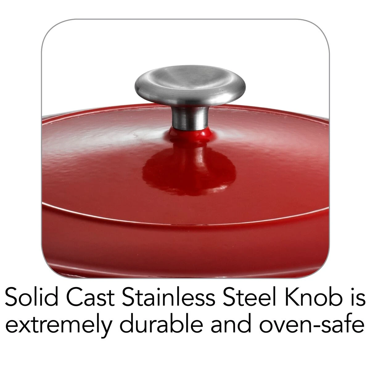 Tramontina 6.5 Qt Enameled Cast-Iron Series 1000 Covered Round Dutch Oven - Gradated Red 7 Tramontina 6.5 Qt Enameled Cast-Iron Series 1000 Covered Round Dutch Oven - Gradated Red - Image 7