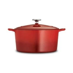 Tramontina 6.5 Qt Enameled Cast-Iron Series 1000 Covered Round Dutch Oven - Gradated Red 12 Tramontina 6.5 Qt Enameled Cast-Iron Series 1000 Covered Round Dutch Oven - Gradated Red -Tramontina Sales Store 80131048IXM003G