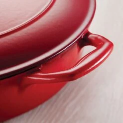 Tramontina 4 Qt Enameled Cast-Iron Series 1000 Covered Braiser - Gradated Red -Tramontina Sales Store 80131050IXM005G