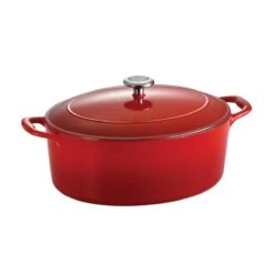 Tramontina 7 Qt Enameled Cast-Iron Series 1000 Covered Oval Dutch Oven - Gradated Red 13 Tramontina 7 Qt Enameled Cast-Iron Series 1000 Covered Oval Dutch Oven - Gradated Red -Tramontina Sales Store 80131052IXM002G