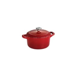 Tramontina 24 Oz Enameled Cast-Iron Series 1000 Covered Small Cocotte - Gradated Red 12 Tramontina 24 Oz Enameled Cast-Iron Series 1000 Covered Small Cocotte - Gradated Red -Tramontina Sales Store 80131056IXM001G