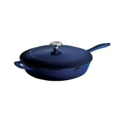Tramontina 12 In Enameled Cast-Iron Series 1000 Covered Skillet - Gradated Cobalt 7 Tramontina 12 In Enameled Cast-Iron Series 1000 Covered Skillet - Gradated Cobalt -Tramontina Sales Store 80131068IXM002G