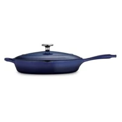 Tramontina 12 In Enameled Cast-Iron Series 1000 Covered Skillet - Gradated Cobalt 6 Tramontina 12 In Enameled Cast-Iron Series 1000 Covered Skillet - Gradated Cobalt -Tramontina Sales Store 80131068IXM003G