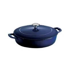 Tramontina 4 Qt Enameled Cast-Iron Series 1000 Covered Braiser - Gradated Cobalt -Tramontina Sales Store 80131069IXM001G