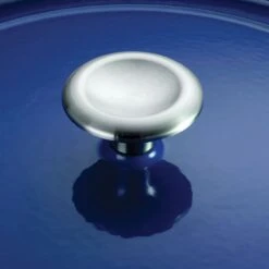 Tramontina 24 Oz Enameled Cast-Iron Series 1000 Covered Small Cocotte - Gradated Cobalt -Tramontina Sales Store 80131073IXM004G