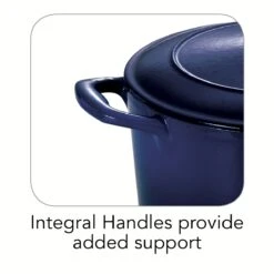 Tramontina 3.5 Qt Enameled Cast-Iron Series 1000 Covered Round Dutch Oven - Gradated Cobalt -Tramontina Sales Store 80131074IXI002G