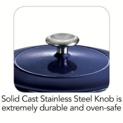 Tramontina 3.5 Qt Enameled Cast-Iron Series 1000 Covered Round Dutch Oven - Gradated Cobalt -Tramontina Sales Store 80131074IXI003G