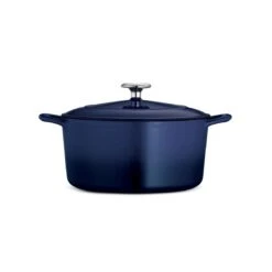 Tramontina 5.5 Qt Enameled Cast-Iron Series 1000 Covered Round Dutch Oven - Gradated Cobalt -Tramontina Sales Store 80131075IXM003G