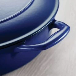 Tramontina 5.5 Qt Enameled Cast-Iron Series 1000 Covered Round Dutch Oven - Gradated Cobalt -Tramontina Sales Store 80131075IXM005G