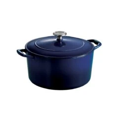 Tramontina 6.5 Qt Enameled Cast-Iron Series 1000 Covered Round Dutch Oven - Gradated Cobalt -Tramontina Sales Store 80131076IXM002G