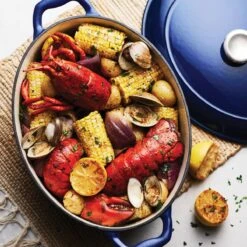 Tramontina 7 Qt Enameled Cast-Iron Oval Dutch Oven - Gradated Cobalt -Tramontina Sales Store 80131078IXM003G