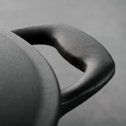 Tramontina 5.5 Qt Enameled Cast Iron Round Dutch Oven - Matte Black With Gold Stainless Steel Knob -Tramontina Sales Store 80131084IXM003G