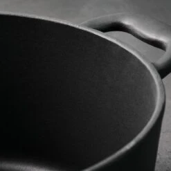 Tramontina 5.5 Qt Enameled Cast Iron Round Dutch Oven - Matte Black With Gold Stainless Steel Knob -Tramontina Sales Store 80131084IXM004G