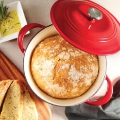 Tramontina 7 Qt Enameled Cast Iron Covered Tall Round Dutch Oven - Red -Tramontina Sales Store 80131134IXM002G
