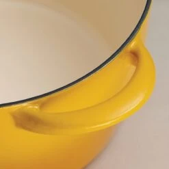 Tramontina 7 Qt Enameled Cast Iron Covered Tall Round Dutch Oven - Sunrise -Tramontina Sales Store 80131361IXM004G