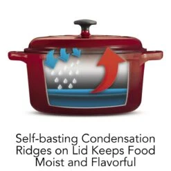 Tramontina 6.5 Qt Enameled Cast Iron Covered Dutch Oven - Gradated Red -Tramontina Sales Store 80131621IXI004G