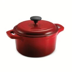 Tramontina 3.5 Qt Enameled Cast-Iron Round Dutch Oven - Gradated Red