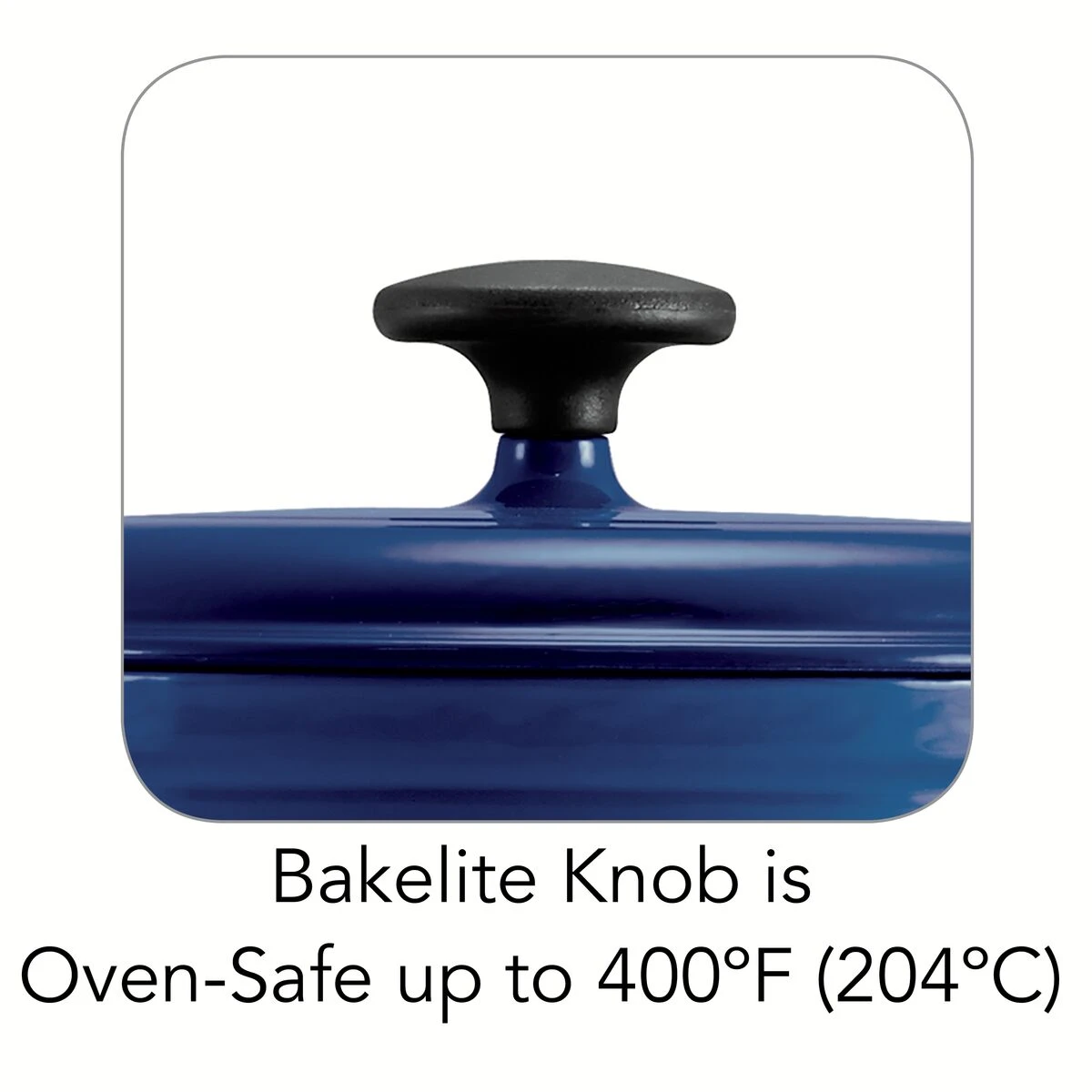 Tramontina 3.5 Qt Enameled Cast-Iron Round Dutch Oven - Gradated Cobalt 2 Tramontina 3.5 Qt Enameled Cast-Iron Round Dutch Oven - Gradated Cobalt - Image 2