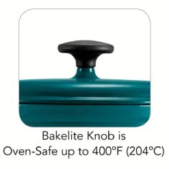 Tramontina 3.5 Qt Enameled Cast-Iron Round Dutch Oven - Teal 5 Tramontina 3.5 Qt Enameled Cast-Iron Round Dutch Oven - Teal -Tramontina Sales Store 80131637IXM001G