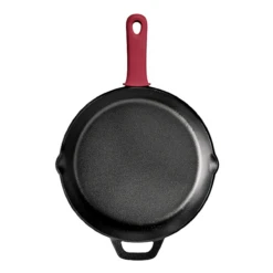 Tramontina Pre-seasoned Cast Iron 2 Pk Skillets With Silicone Grips 17 Tramontina Pre-seasoned Cast Iron 2 Pk Skillets With Silicone Grips -Tramontina Sales Store 80131654ANM004G