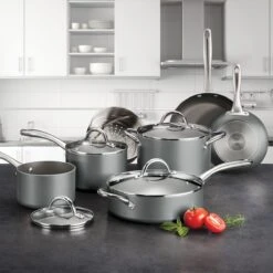 Tramontina 11 Pc Nonstick Cookware Set- Silver -Tramontina Sales Store 80143030IXM001G