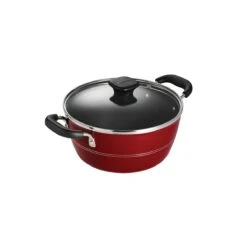 Tramontina Sicilia 4.5 Qt Aluminum Nonstick Covered Dutch Oven - Raspberry -Tramontina Sales Store 80149041IXM001G