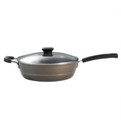 Tramontina Sicilia 4.5 Qt Aluminum Nonstick Covered Chef''s Pan - Hazelnut 15 Tramontina Sicilia 4.5 Qt Aluminum Nonstick Covered Chef''s Pan - Hazelnut -Tramontina Sales Store 80149050IXM002G