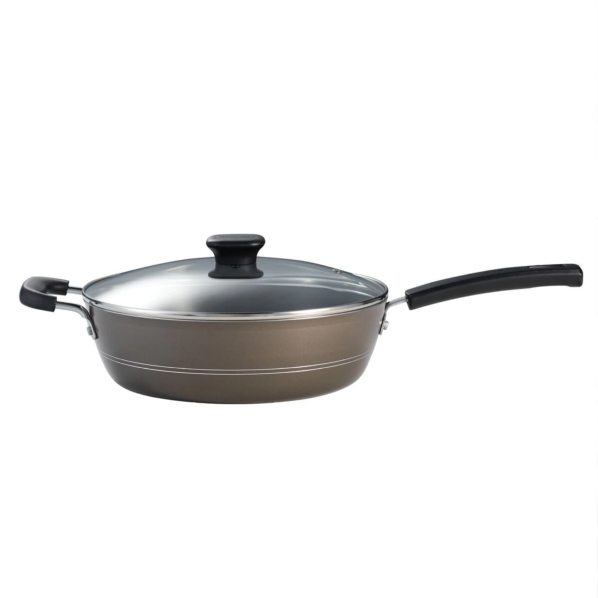 Tramontina Sicilia 4.5 Qt Aluminum Nonstick Covered Chef''s Pan - Hazelnut 7 Tramontina Sicilia 4.5 Qt Aluminum Nonstick Covered Chef''s Pan - Hazelnut - Image 7