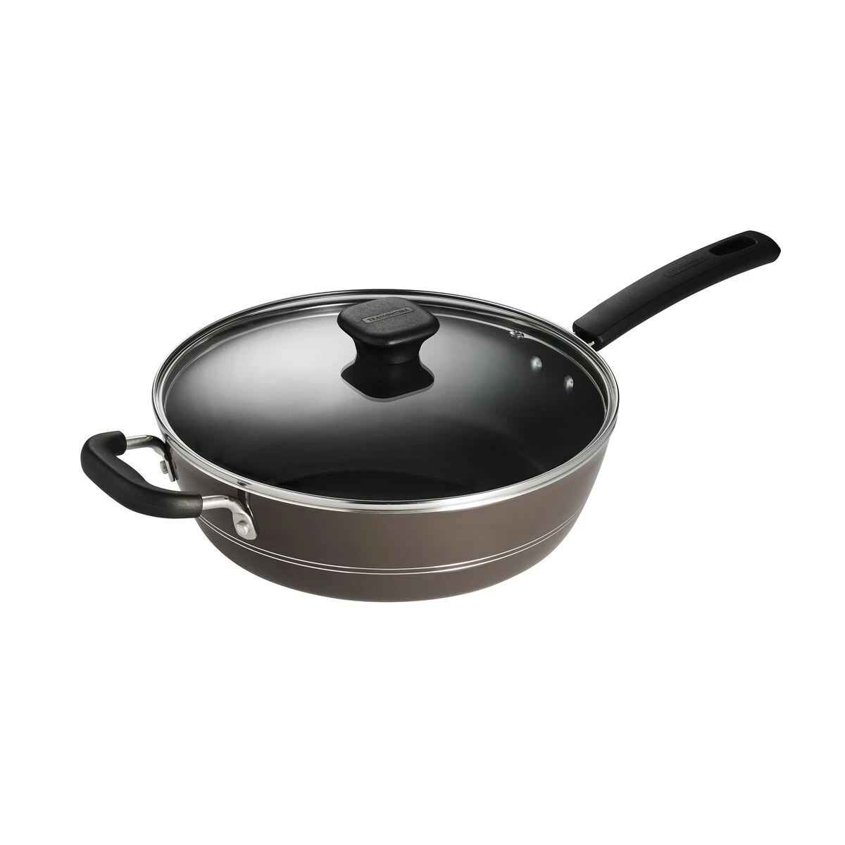 Tramontina Sicilia 4.5 Qt Aluminum Nonstick Covered Chef''s Pan - Hazelnut 1 Tramontina Sicilia 4.5 Qt Aluminum Nonstick Covered Chef''s Pan - Hazelnut