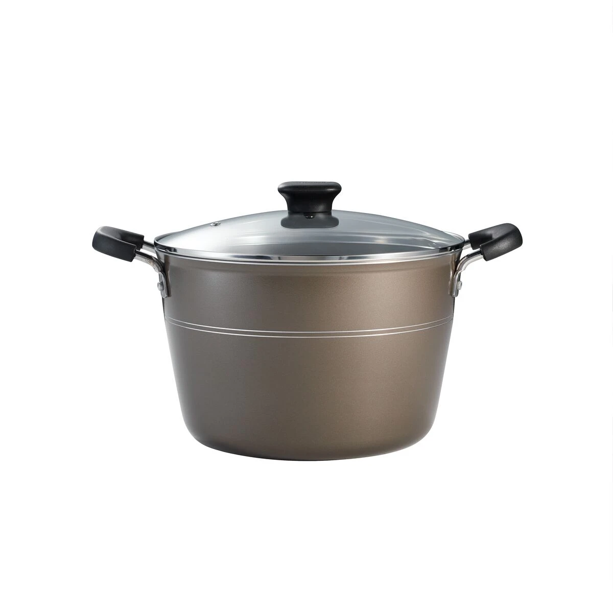 Tramontina Sicilia 8 Qt Aluminum Nonstick Covered Stock Pot - Hazelnut 5 Tramontina Sicilia 8 Qt Aluminum Nonstick Covered Stock Pot - Hazelnut - Image 5