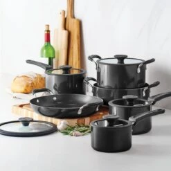 Tramontina Nesting 11 Pc Nonstick Cookware Set - Gray